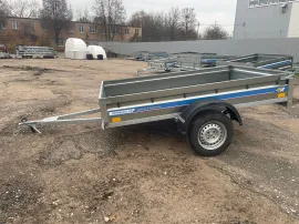 Прицеп Кремень стандарт плюс 2,51,56 с бортом 31 см с тентом 70 см