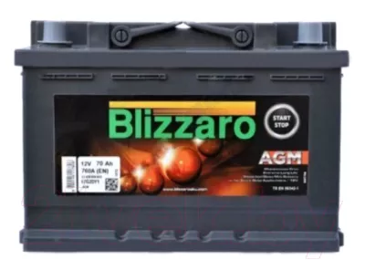Автомобильный аккумулятор Blizzaro AGM StartStop R / L3 070 072 013