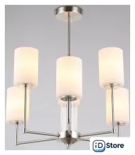 Подвесная люстра Ambrella light LH56211/6 SN/FR (никель/белый матовый)