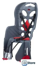 Детское велокресло HTP Fraach T (темно-серый)