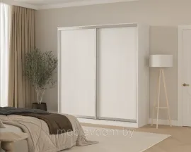 Шкаф-купе Кортекс-мебель Сенатор ШК12-45 Классика ДСП (белый)