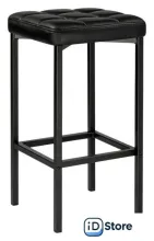 Табурет Woodville Лофт (кож.зам. d6/черный матовый)