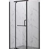 Душевой уголок Veconi 90x90x200 RV18B-90-01-C5 (стекло прозрачное/черный)