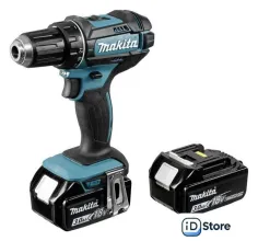 Дрель-шуруповерт Makita DDF482RFJ (с 2-мя АКБ, кейс)