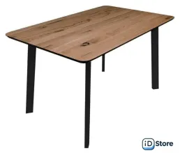 Кухонный стол ОКА Майон 120x80x74 (дуб мореный/черный)