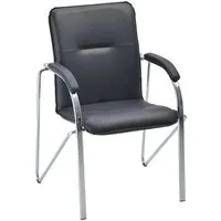 Офисный стул Helmi Самба М HL-F04 344607 (металл хром/экокожа/черный BOX2)