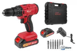 Дрель-шуруповерт Wortex LX BD 1820 Li 0329076 (с 2-мя АКБ, кейс)