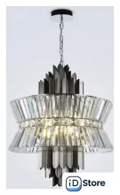 Подвесная люстра PROxSON LH41020/12 BK/CL (черный/прозрачный)