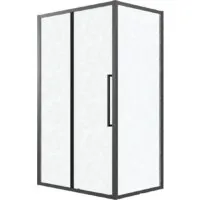 Душевой уголок Grossman Cosmo 100x80x195 120.K33.02.1080.21.02 (черный матовый/шиншилла стекло)