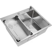 Кухонная мойка ARFEKA Eco AR мойка 600500, коландер G, дозатор Satin Decor Millet