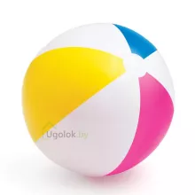 Мяч пляжный Intex четырёхцветный 61 см (59030NP)