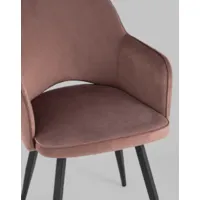 Стул Stool Group Венера / MC16-2F KD HLR-44 (велюр/пыльно-розовый)