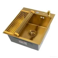 Кухонная мойка ARFEKA ECO AR 450500 роллер-мат, дозатор GOLD RM ARDS AR