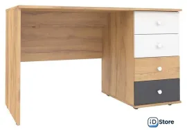 Стол Глазов Лойс 84 (дуб золотистый/белый/графит)