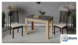 Кухонный стол Трия Промо тип 4 (дуб крафт золотой/ателье темное)