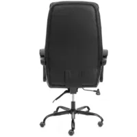 Кресло офисное TetChair Cambridge metalBL кожзам/ткань (черный)