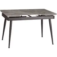 Кухонный стол TetChair Lord Grey 180x80x75 (серый/черный)