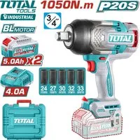 Гайковерт Total TIWLI20105 (с 2-мя АКБ, кейс)