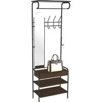 Вешалка для одежды Sheffilton M-3026 891628 (венге/черный)