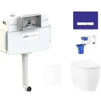 Унитаз приставной Lavinia Boho Relfix Bell Pro 5 в 1 87551003 (фиолетовый стекло)