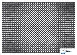 Придверный коврик Sundays Home Ячейка 100x150x1.6см 92246 (черный)