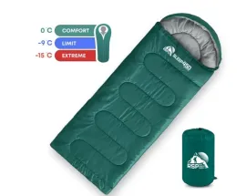 Спальный мешок RSP Sleep 450 L RipStop 2024 (зелёный, 22075см, молния слева)