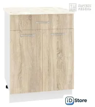 Шкаф напольный Кортекс-мебель Корнелия Лира НШ60р1ш (дуб сонома/марсель)