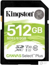 Карта памяти Kingston Canvas Select Plus SDXC 512GB