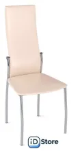 Стул DikLine Галс (хром/к/з pegaso бежевый)