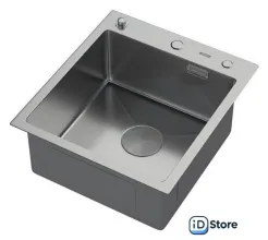 Кухонная мойка ARFEKA ECO AR 450500 POP-UP SATIN DECOR VOLCANIC ROCK