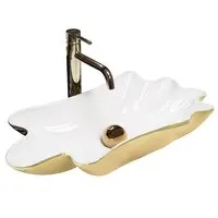 Умывальник Rea Sea Infinity White Gold U3400
