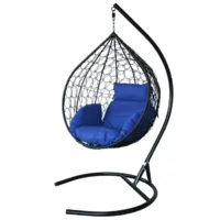 Подвесное кресло Garden Story Сфера Лайт / BG1515 (черный/синий)