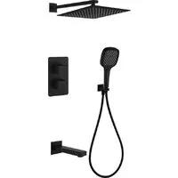 Душевая система Grocenberg GB5050 с термостатом (черный матовый)