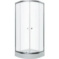 Душевой уголок Saniteco SNT-803 90х90 с поддоном (хром/прозрачное стекло)