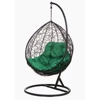 Подвесное кресло BiGarden Tropica Black (зеленая подушка)
