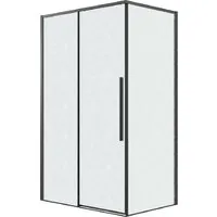 Душевой уголок Grossman Galaxy 100х100х195 120.K33.01.1010.21.02 (черный матовый/шиншилла стекло)