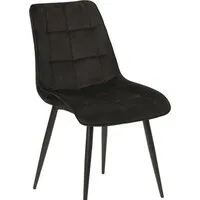 Стул Signal Chic Velvet Bluvel 19 (черный/черный)