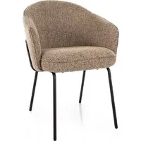 Стул с подлокотниками Signal Nao (Noelle 33 темно-бежевый/черный)