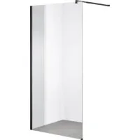 Душевая стенка Saniteco Walk-In SN-W8TB120 (120x200, прозрачное стекло, черный профиль)