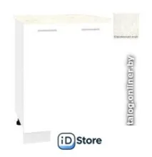 Шкаф напольный Кортекс-мебель Корнелия Лира НШ60р (белый/королевский опал)