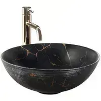 Умывальник Rea Stella Black Marble Brush U9086