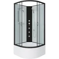 Душевая кабина Niagara Classic NG-6709-14BKG 100x100x200 (прозрачное стекло/черный)