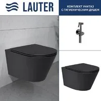Унитаз подвесной Lauter Longer 2110822B черный Breez 21GN7072BM