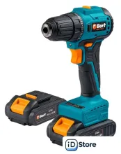 Дрель-шуруповерт Bort BAB-21-BLK 93413526 (с 2-мя АКБ, кейс)