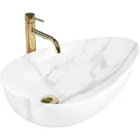 Умывальник Rea Greta 65 Bianco Shiny REA-U6501