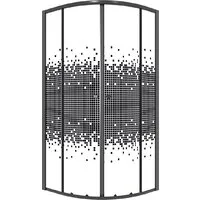 Душевой уголок Niagara Eco NG-1007-14BLACK 90x90x190 (черный/стекло мозаика)