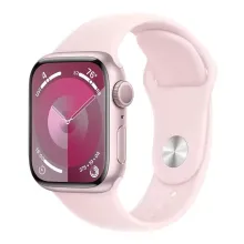 Умные часы Apple Watch Series 9 41 мм (алюминиевый корпус, розовый/розовый, спортивный силиконовый ремешок S/M)