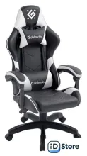 Игровое (геймерское) кресло Defender Companion (черный/белый)