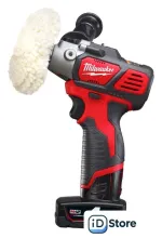 Полировальная машина Milwaukee M12 BPS-421X 4933447799 (с 2-мя АКБ, кейс)