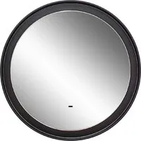 Мебель для ванных комнат Континент Зеркало Planet Black Led D 60 (теплая подсветка, с бесконтактным сенсором)